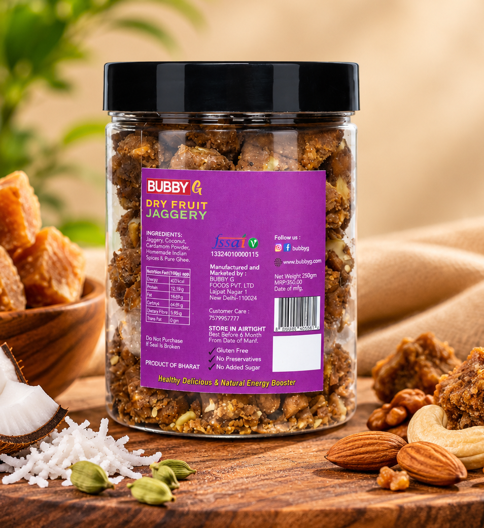 Dry Fruit Jaggery 250g
