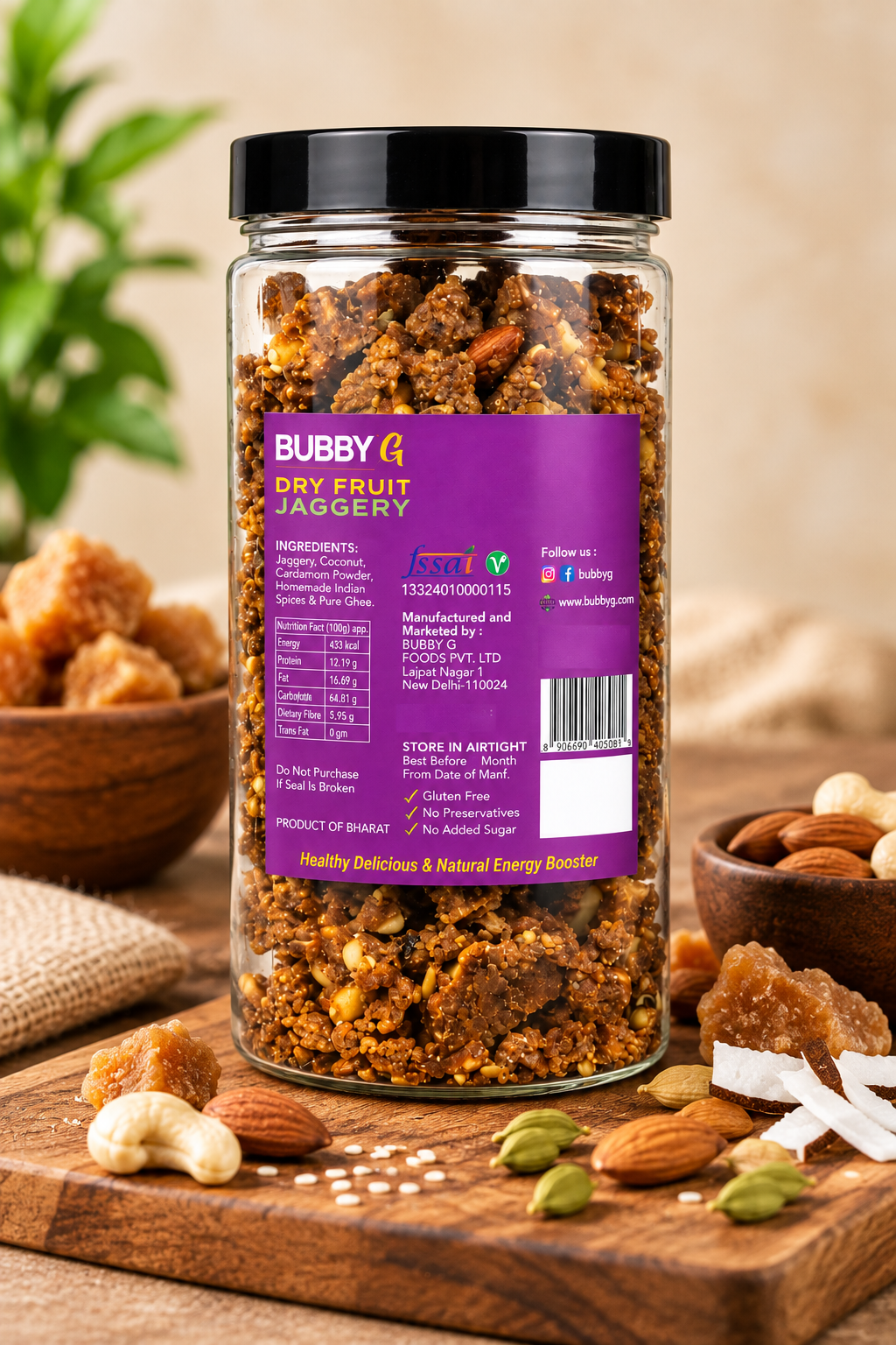 Dry Fruit Jaggery 500g