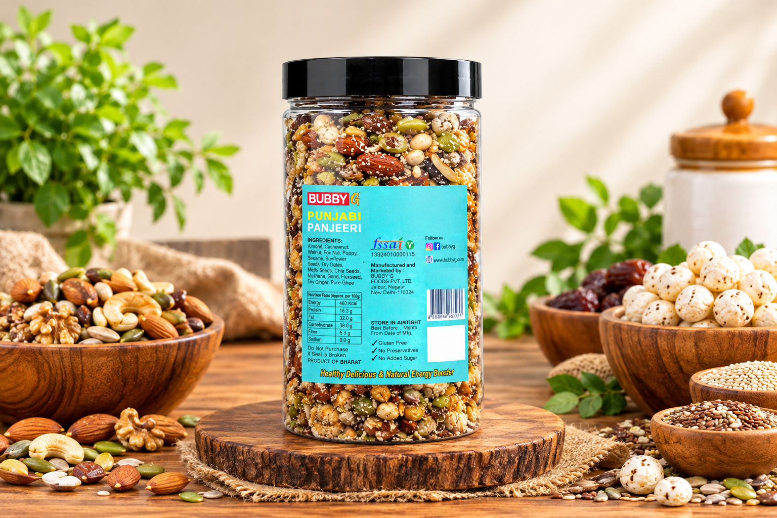 Dry Fruit Atta Pinni